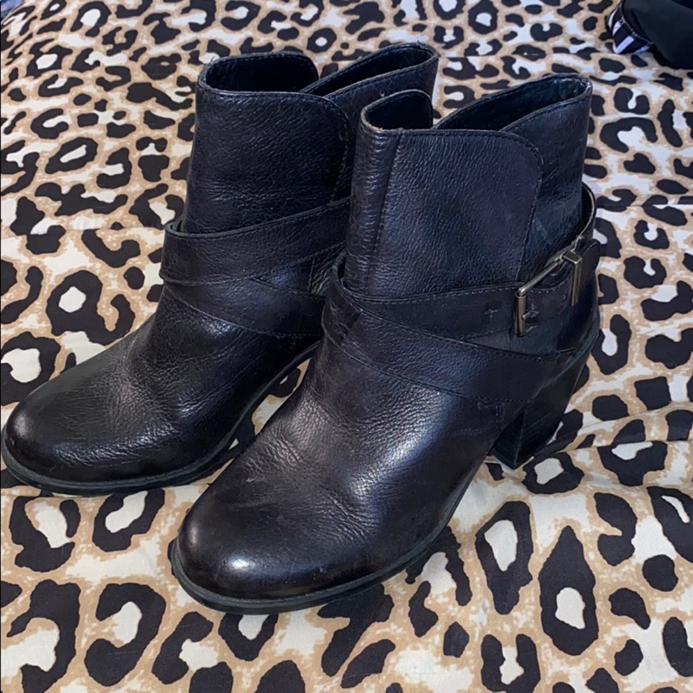 BCBG generation black booties.
